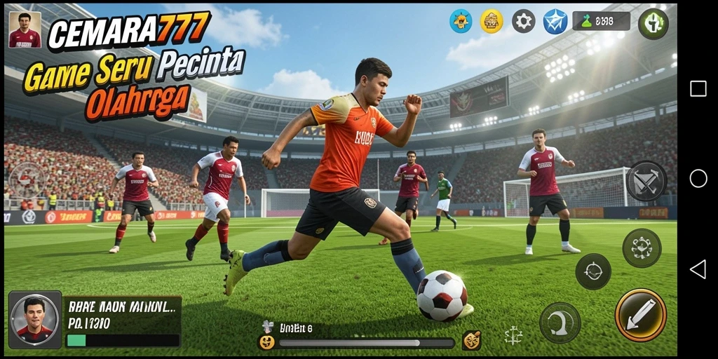 Tampilan seru grafis dari gameplay olahraga CEMARA777.