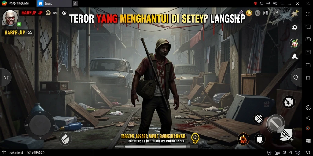 Gameplay menegangkan dalam suasana gelap dan menyeramkan.