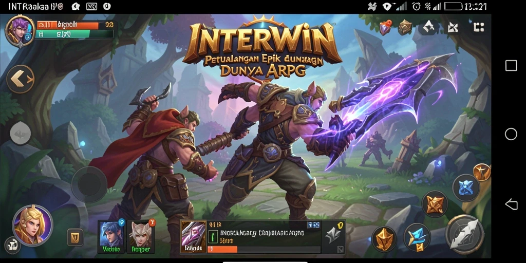 Gameplay INTERWIN menampilkan pertempuran ARPG yang dinamis dan epik.