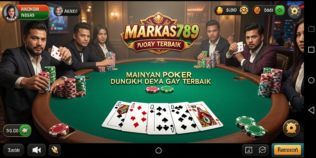 Tampilan gameplay Poker yang menarik dan interaktif.