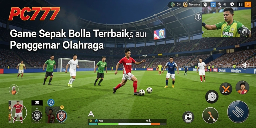 Tampilan gameplay PC777 yang penuh aksi dan strategi sepak bola.