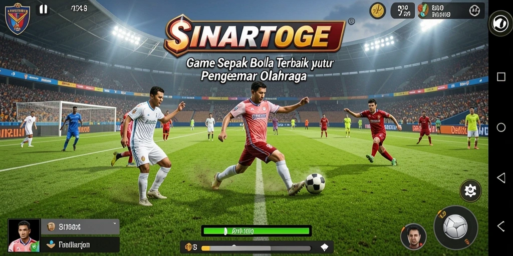 Tampilan gameplay <strong>SINARTOGEL</strong> yang menakjubkan dengan aksi sepak bola yang intens.