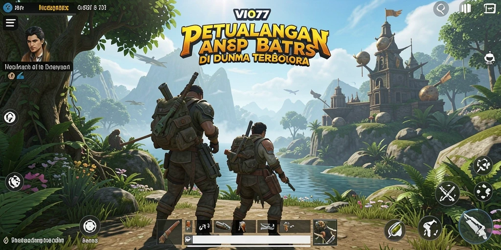 Tampilan gameplay Open World VIO77 dengan detail yang menawan.
